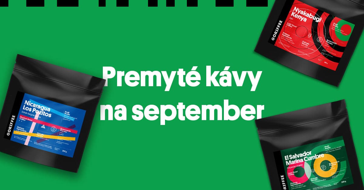 Novinky v ponuke: Premyté kávy na september